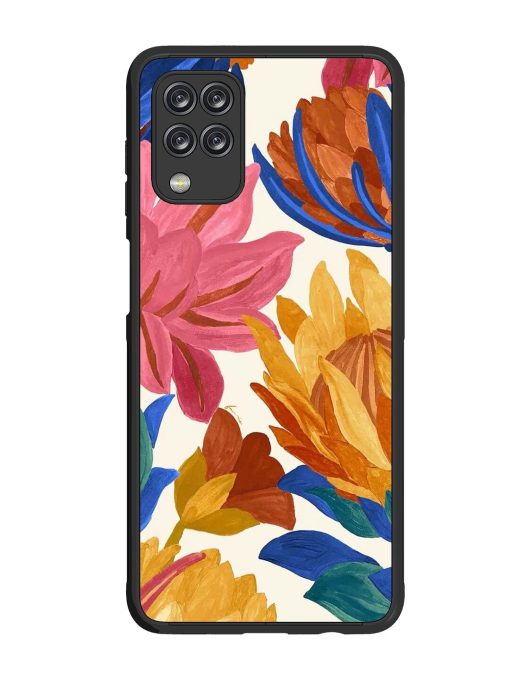 Blooming Tapestry Glossy Soft Edge Case for Samsung Galaxy M12 Chachhi