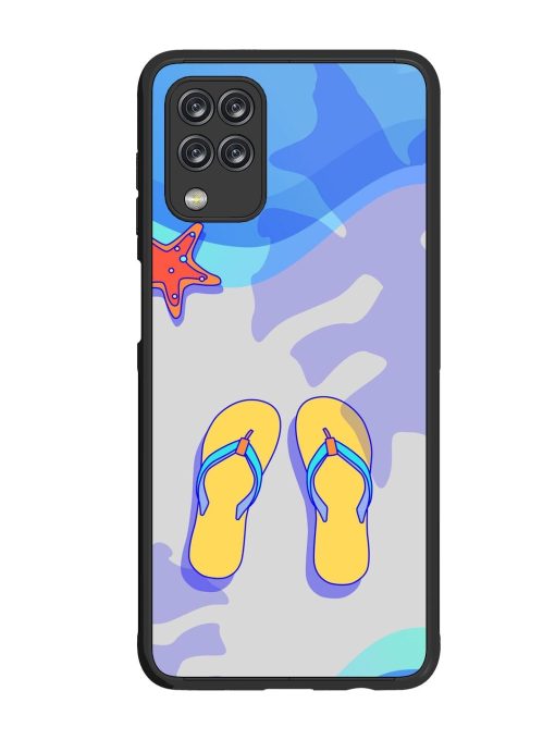 Sandy Toes And Salty Seas Glossy Soft Edge Case for Samsung Galaxy M12 Chachhi