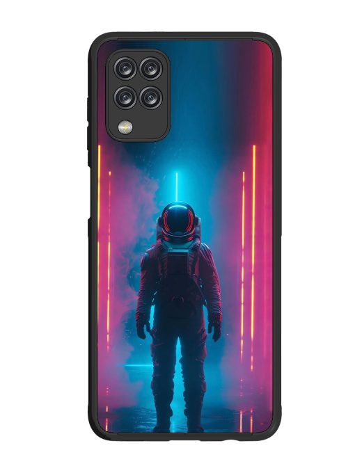 Neon Astronaut Glossy Soft Edge Case for Samsung Galaxy M12 Chachhi