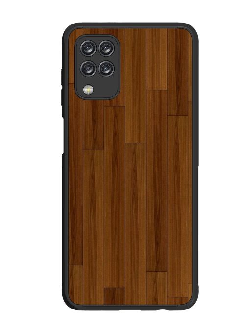 Warm Woodgrain Glossy Soft Edge Case for Samsung Galaxy M12 Chachhi