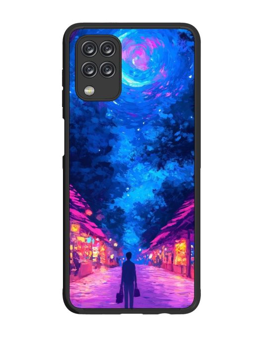 Neon Nightscape Glossy Soft Edge Case for Samsung Galaxy M12 Chachhi