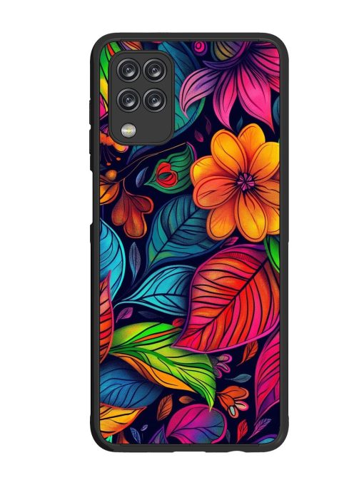 Rainbow Of Blooms Glossy Soft Edge Case for Samsung Galaxy M12