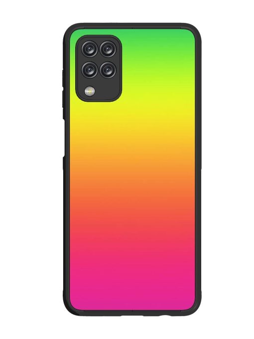 Rainbow Gradient Glossy Soft Edge Case for Samsung Galaxy M12 Chachhi