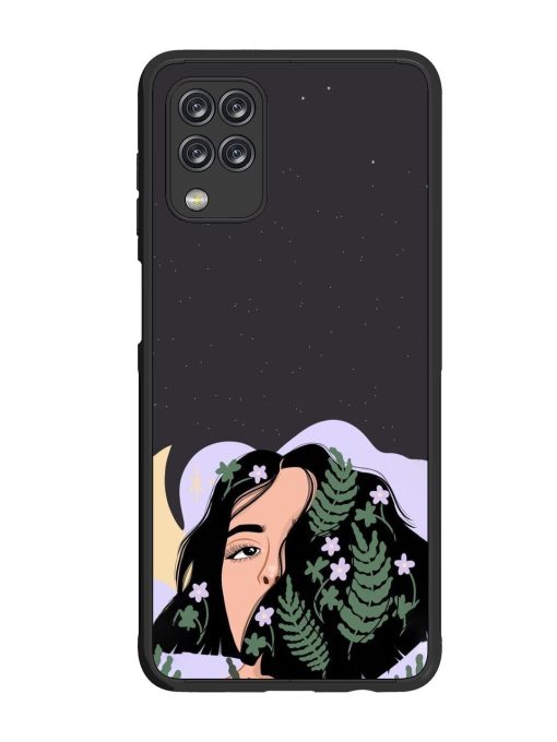 Lunar Lullaby Glossy Soft Edge Case for Samsung Galaxy M12 Chachhi