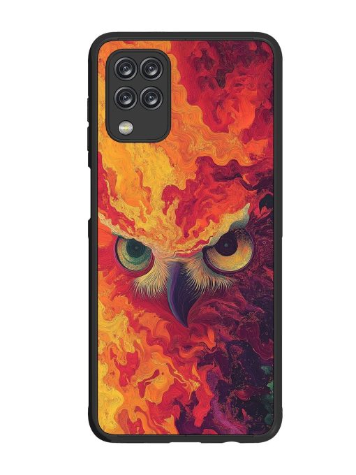 Fiery Owl Glossy Soft Edge Case for Samsung Galaxy M12