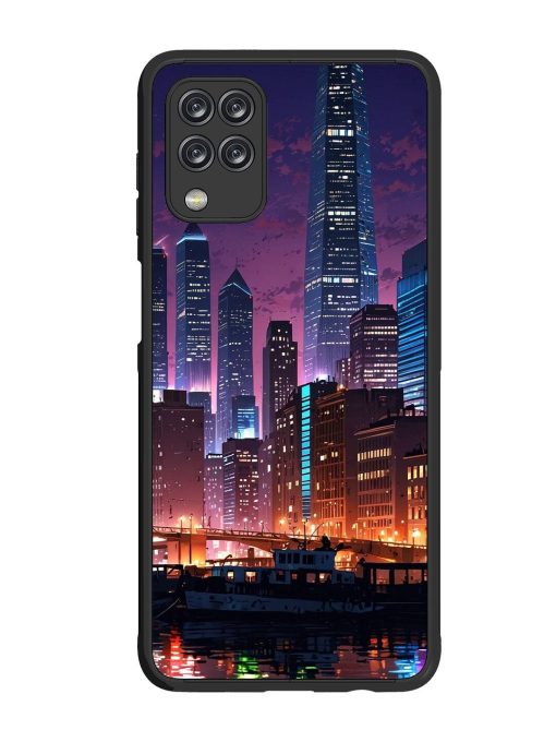 Neon Nightscape Glossy Soft Edge Case for Samsung Galaxy M12 Chachhi