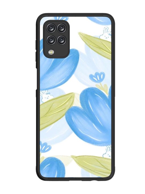 Bunny'S Blue Garden Glossy Soft Edge Case for Samsung Galaxy M12 Chachhi