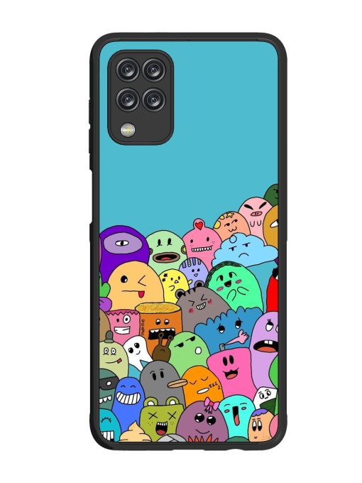 Monster Mash Glossy Soft Edge Case for Samsung Galaxy M12 Chachhi