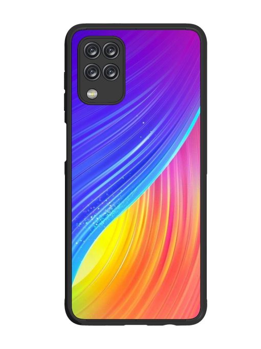 Neon Swirl Glossy Soft Edge Case for Samsung Galaxy M12