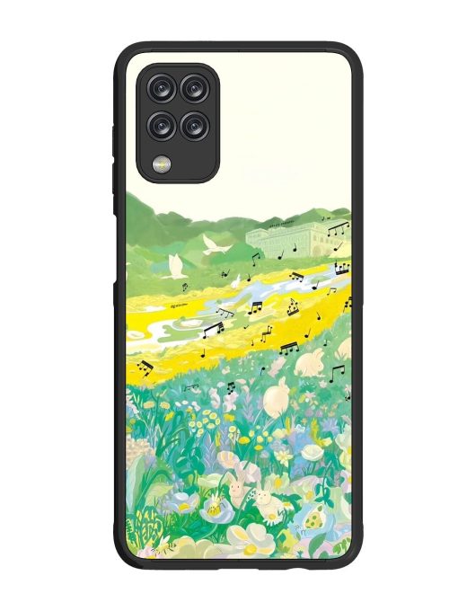 Melody In Bloom Glossy Soft Edge Case for Samsung Galaxy M12 Chachhi