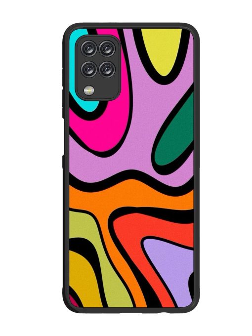 Groovy Swirls Glossy Soft Edge Case for Samsung Galaxy M12