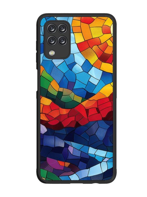 Mosaic Sunset Glossy Soft Edge Case for Samsung Galaxy M12 Chachhi