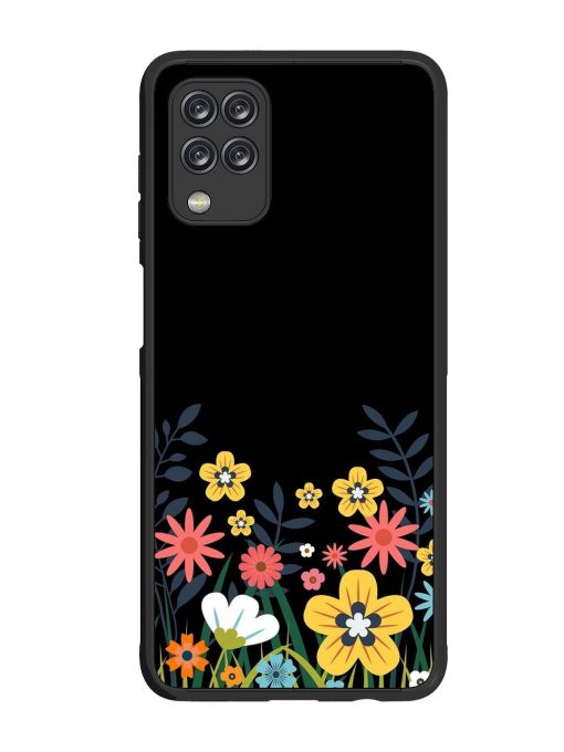 Floral Night Sky Glossy Soft Edge Case for Samsung Galaxy M12