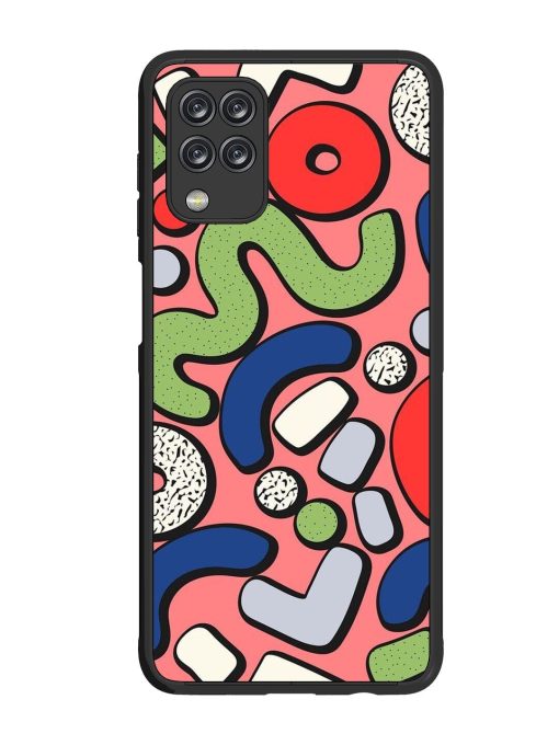 Groovy Geometric Shapes Glossy Soft Edge Case for Samsung Galaxy M12 Chachhi