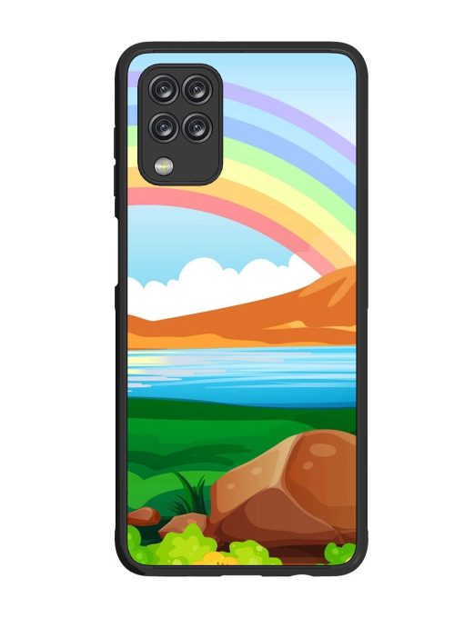 Rainbow Over The Lake Glossy Soft Edge Case for Samsung Galaxy M12