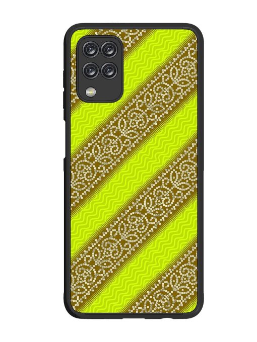 Golden Bandana Bliss Glossy Soft Edge Case for Samsung Galaxy M12 Chachhi