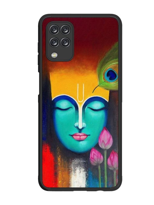 Divine Tranquility: The Face Of Krishna Glossy Soft Edge Case for Samsung Galaxy M12 Chachhi