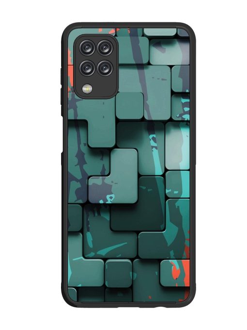 Abstract Geometric Mosaic Glossy Soft Edge Case for Samsung Galaxy M12 Chachhi