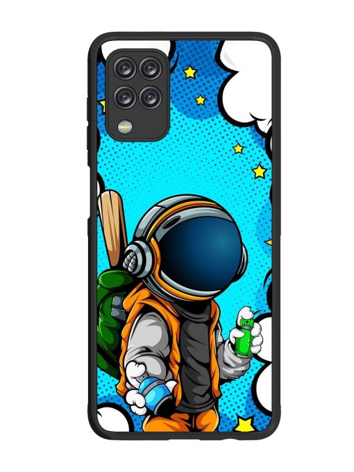 Space Graffiti Artist Glossy Soft Edge Case for Samsung Galaxy M12