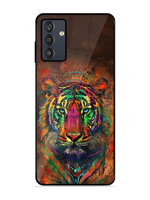 Cosmic Tiger Glossy Soft Edge Case for Samsung Galaxy M13 (4G) Chachhi