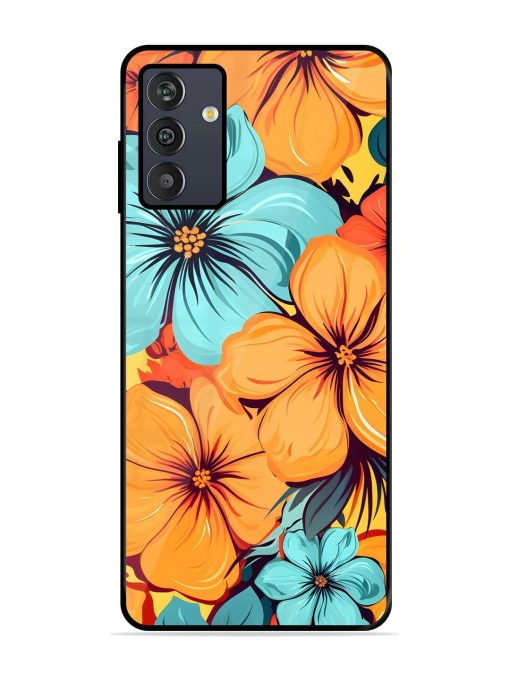 Tropical Bloom Glossy Soft Edge Case for Samsung Galaxy M13 (4G) Chachhi