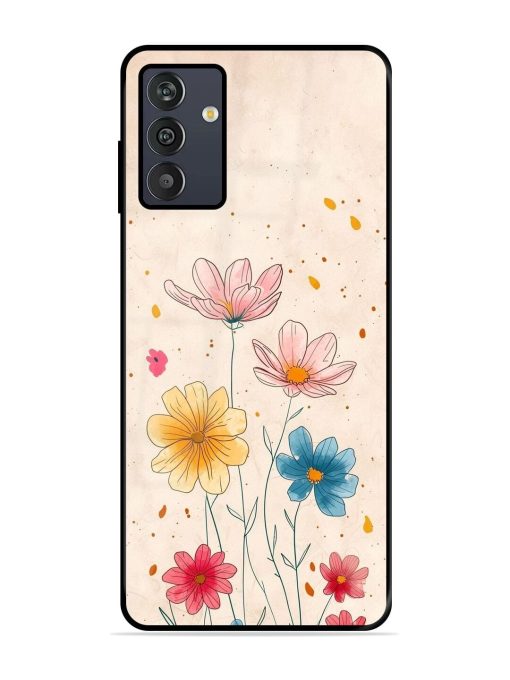 Delicate Bloom Glossy Soft Edge Case for Samsung Galaxy M13 (4G) Chachhi