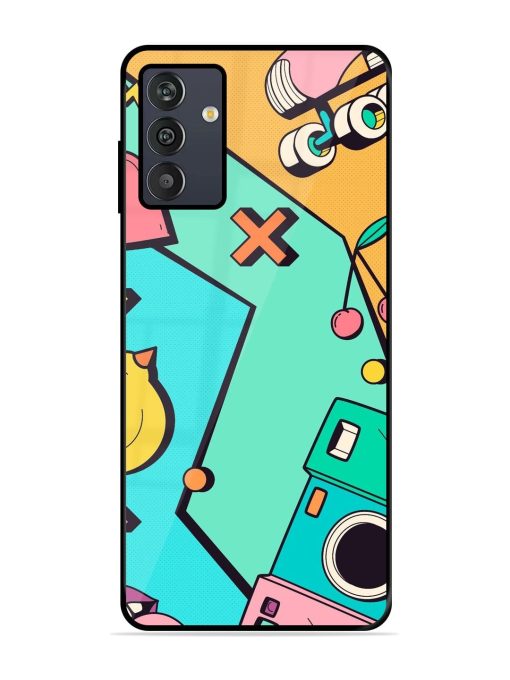 Retro Remix Glossy Soft Edge Case for Samsung Galaxy M13 (4G) Chachhi