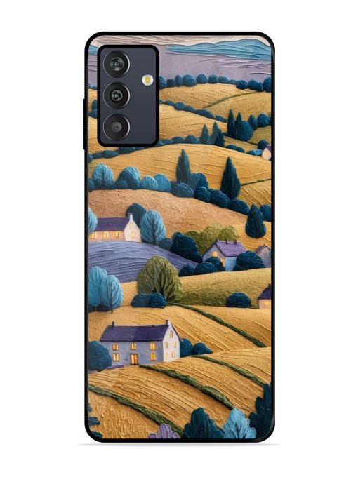 Rolling Hilltop Haven Glossy Soft Edge Case for Samsung Galaxy M13 (4G) Chachhi