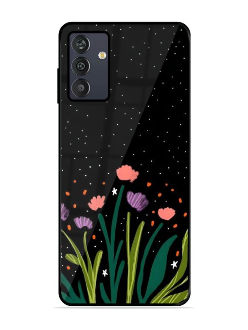 Midnight Bloom Glossy Soft Edge Case for Samsung Galaxy M13 (4G) Chachhi