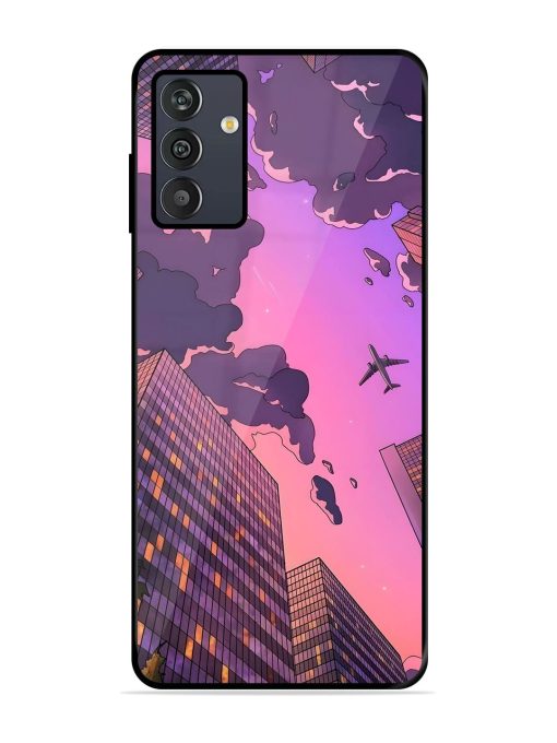 Urban Twilight Glossy Soft Edge Case for Samsung Galaxy M13 (4G) Chachhi