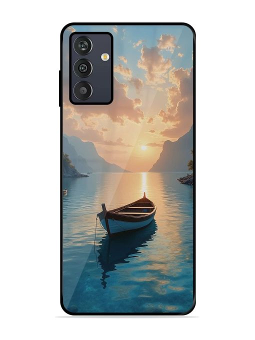 Serene Sunset Glossy Soft Edge Case for Samsung Galaxy M13 (4G) Chachhi