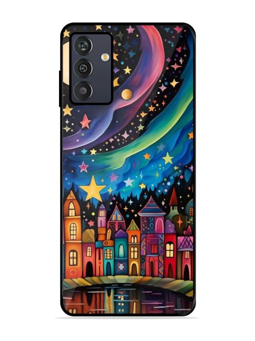 Starlit Village Glossy Soft Edge Case for Samsung Galaxy M13 (4G) Chachhi