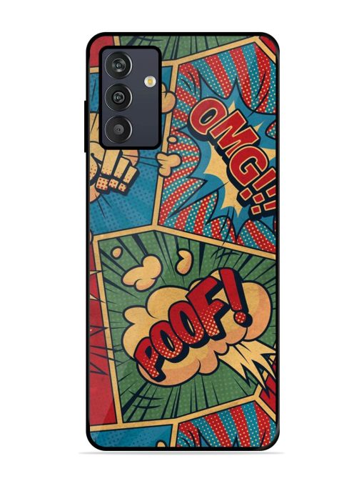 Comic Book Chaos Glossy Soft Edge Case for Samsung Galaxy M13 (4G) Chachhi