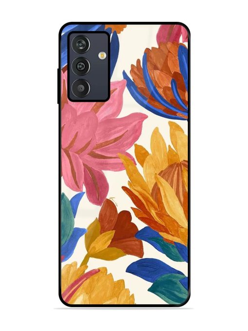 Blooming Tapestry Glossy Soft Edge Case for Samsung Galaxy M13 (4G) Chachhi