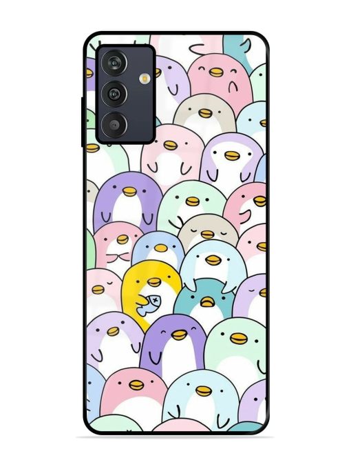 Penguin Party Glossy Soft Edge Case for Samsung Galaxy M13 (4G) Chachhi