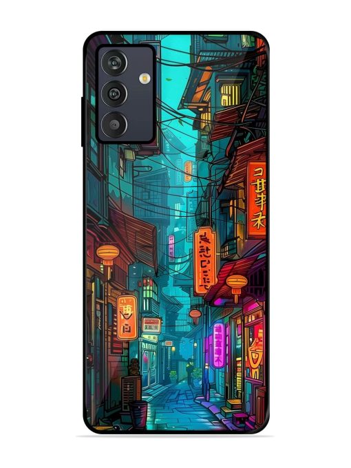 Neon Nightscape Glossy Soft Edge Case for Samsung Galaxy M13 (4G) Chachhi