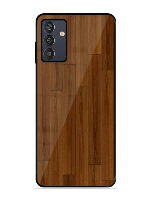 Warm Woodgrain Glossy Soft Edge Case for Samsung Galaxy M13 (4G) Chachhi