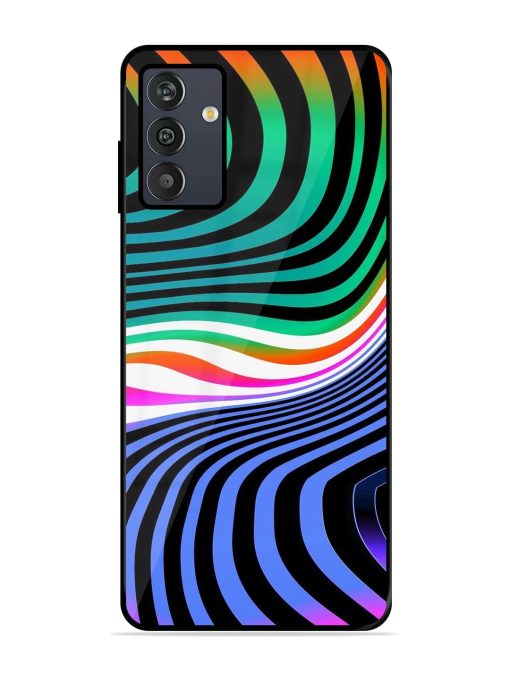 Psychedelic Waves Glossy Soft Edge Case for Samsung Galaxy M13 (4G) Chachhi