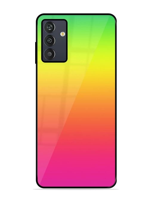 Rainbow Gradient Glossy Soft Edge Case for Samsung Galaxy M13 (4G)