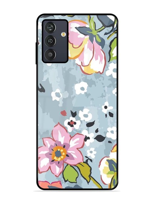 Floral Fantasy Glossy Soft Edge Case for Samsung Galaxy M13 (4G) Chachhi