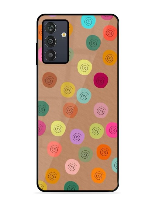 Swirly Dots On Kraft Glossy Soft Edge Case for Samsung Galaxy M13 (4G) Chachhi