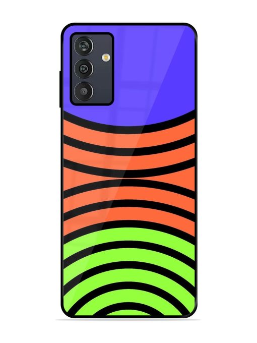 Psychedelic Stripe Symphony Glossy Soft Edge Case for Samsung Galaxy M13 (4G) Chachhi