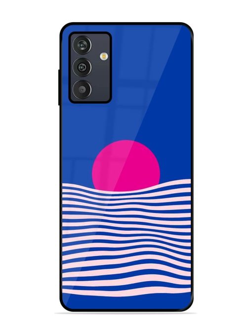 Pink Sunset Over Blue Waves Glossy Soft Edge Case for Samsung Galaxy M13 (4G) Chachhi