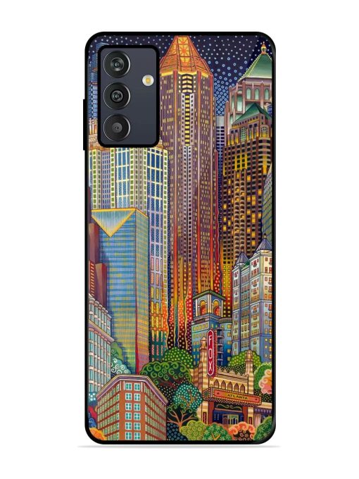 Neon Nightscape Glossy Soft Edge Case for Samsung Galaxy M13 (4G) Chachhi