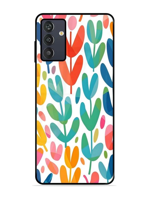 Rainbow Of Blooms Glossy Soft Edge Case for Samsung Galaxy M13 (4G) Chachhi