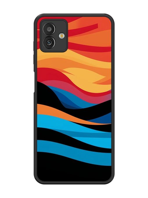 Blazing Currents Glossy Soft Edge Case for Samsung Galaxy M13 (5G) Chachhi