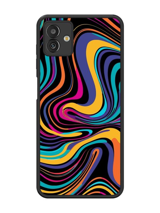 Psychedelic Swirl Glossy Soft Edge Case for Samsung Galaxy M13 (5G) Chachhi