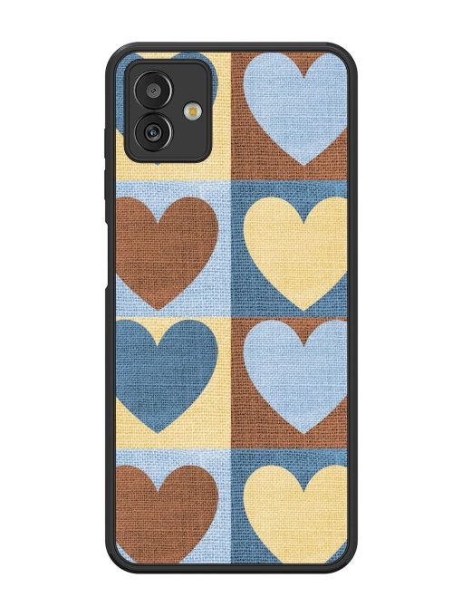 Hearts On Canvas Glossy Soft Edge Case for Samsung Galaxy M13 (5G)