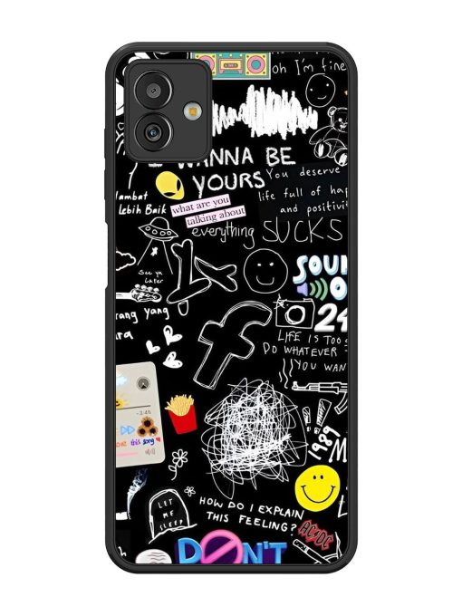 Doodle Diary Glossy Soft Edge Case for Samsung Galaxy M13 (5G) Chachhi