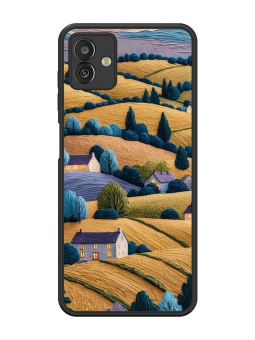 Rolling Hilltop Haven Glossy Soft Edge Case for Samsung Galaxy M13 (5G) Chachhi